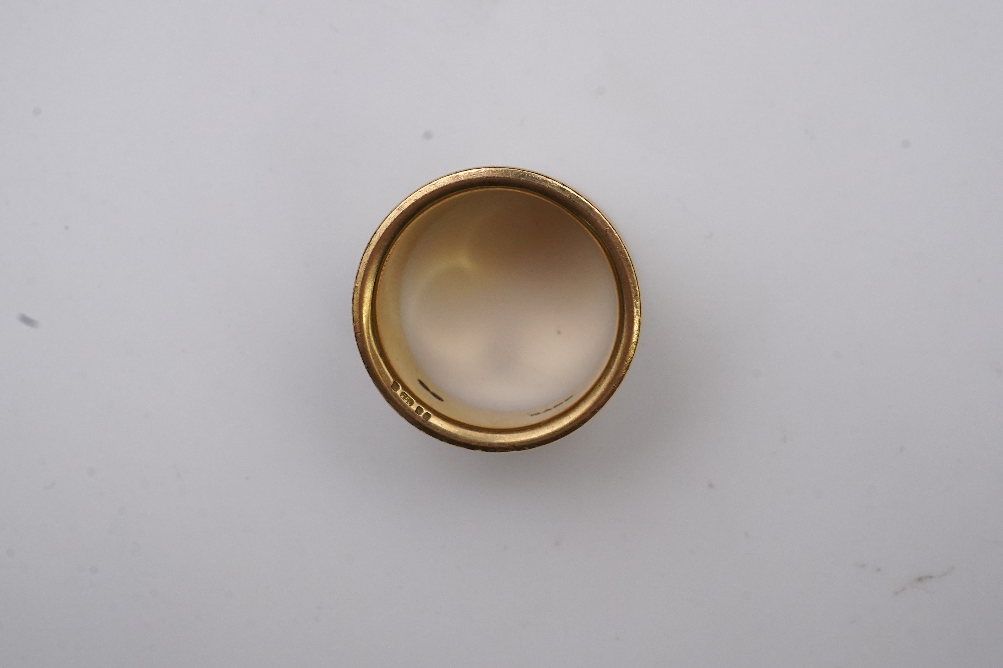 Elizabeth Gage, an enamel zodiac 'Virgo' ring, circa 1990